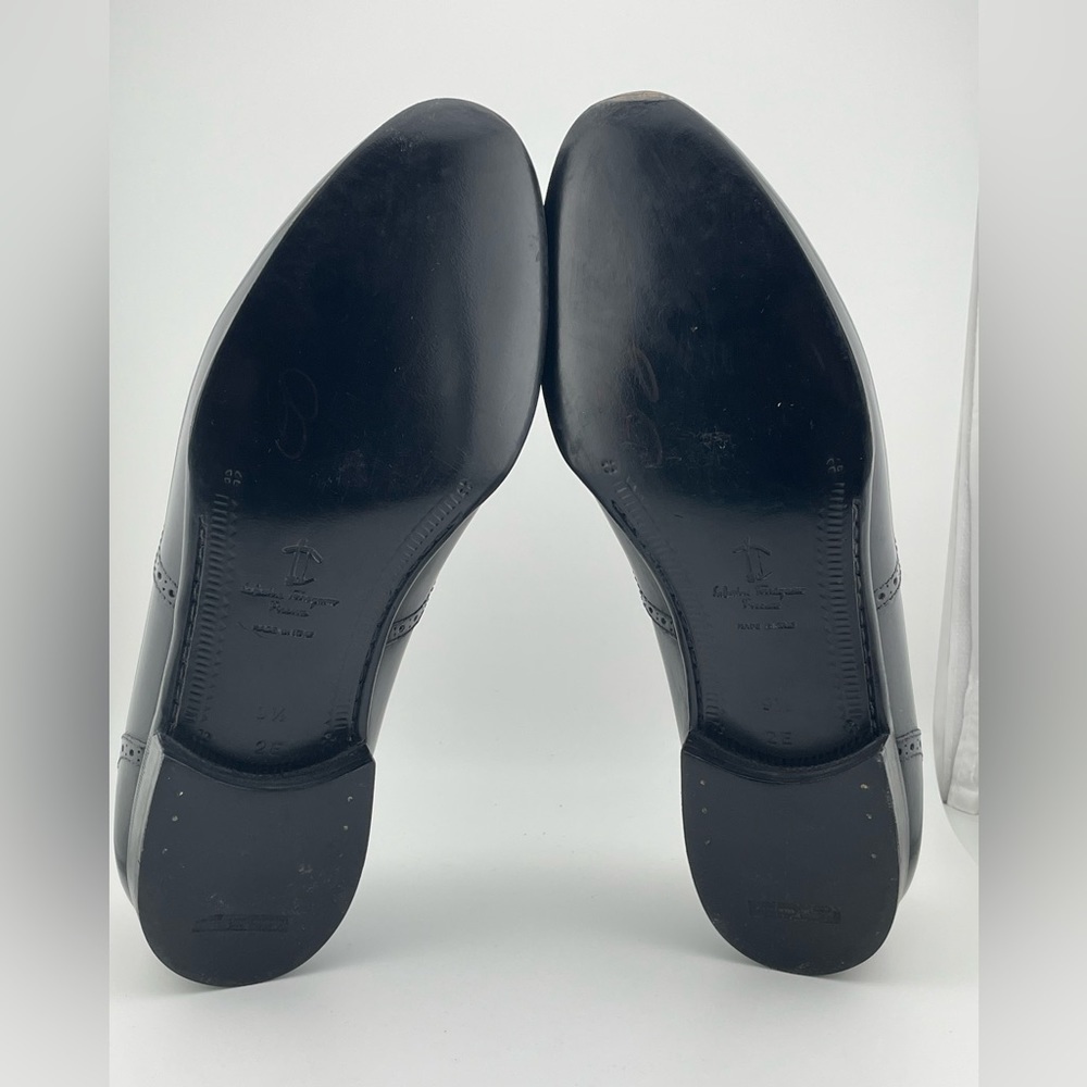 SALVATORE FERRAGAMO  Black Leather Eyelash Tassel Loafers 9.5E‌‌‌‌‌‌‌‌ - Picture 7 of 13